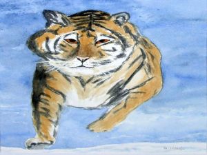 Tiger im Schnee